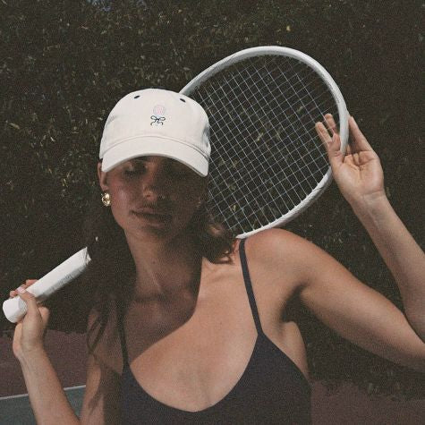 Tennis cream & navy