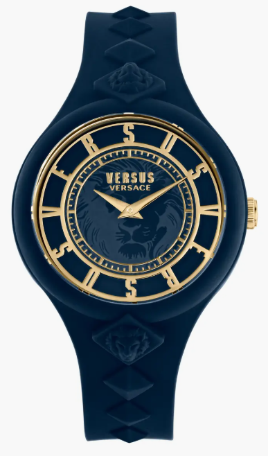 Women’s Versace Silicone Strap Watch, 39mm & Zip Case