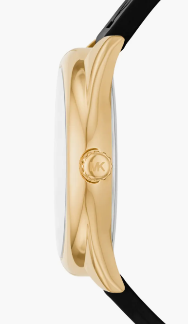 Women's Janelle Gold-Tone Silicone Strap Watch, 42mm