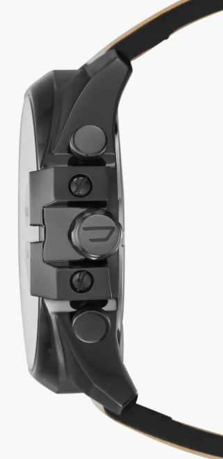 Men’s Mega Chief Chronograph Leather Strap Watch, 59mm