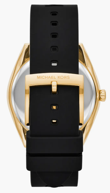 Women's Janelle Gold-Tone Silicone Strap Watch, 42mm