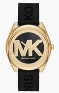 Women's Janelle Gold-Tone Silicone Strap Watch, 42mm